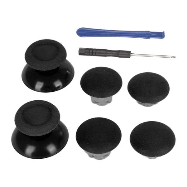 Tumgrepp 8 i 1 Multifunktionella 3D Fjärrstyrda Tumspakskåpor med 2st Tumspaksbaser för PS5 Kontroller Svart