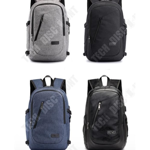 TD® vattentät 15,7-tums ryggsäck för bärbar dator med USB-laddningsport Business-ryggsäck