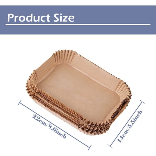 Air Fryer Bakpapper, 100 Pack Air Fryer Paper Liner - Air Frye