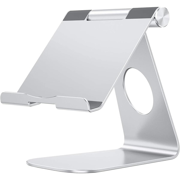 Hållare för surfplatta justerbar, iPad-stativ, bordshållare för tablettdockning i aluminium, kompatibel med iPad Air 4/Mini, ny