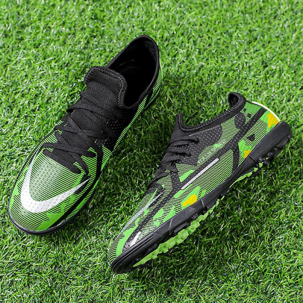 Fotbollsskor för män Halkfria fotbollsskor för herr Gräs Fotbollssneakers 2K23001-1 Green 43