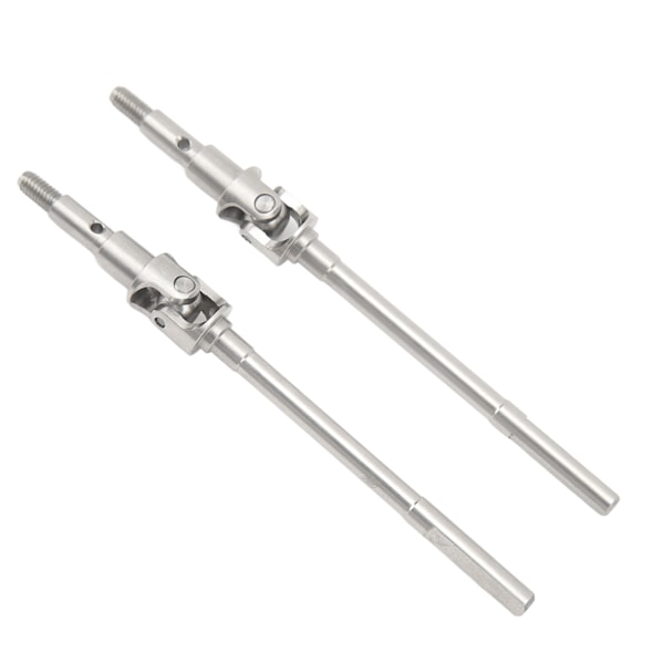 2 KPL RC-auton etuakselin vetoketjusarja ruostumatonta terästä RC etu-CVD-vetoakselin päivitysosat FMS 1/10 kauko-ohjattavalle autolle hopea
