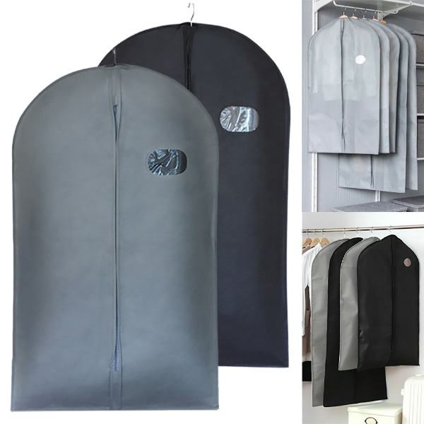 Vaatteiden päällinen Hengittävä säilytyspussin päällinen Grey - 1 PC M