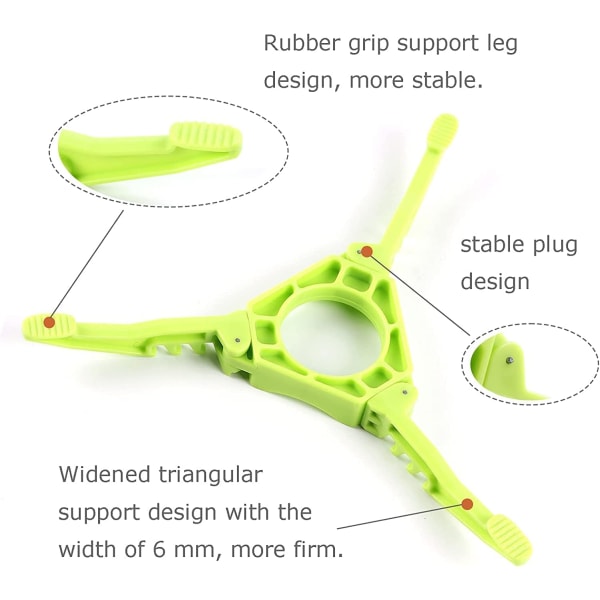 Foldbar gasflaskeholder, skridsikker ABS campinggasflaskeholder, gasstativ