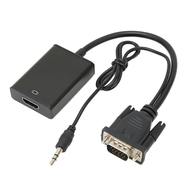 Konverter VGA til High Definition Multimedia Interface Konverter Computer til TV Adapter Kabel Konverter