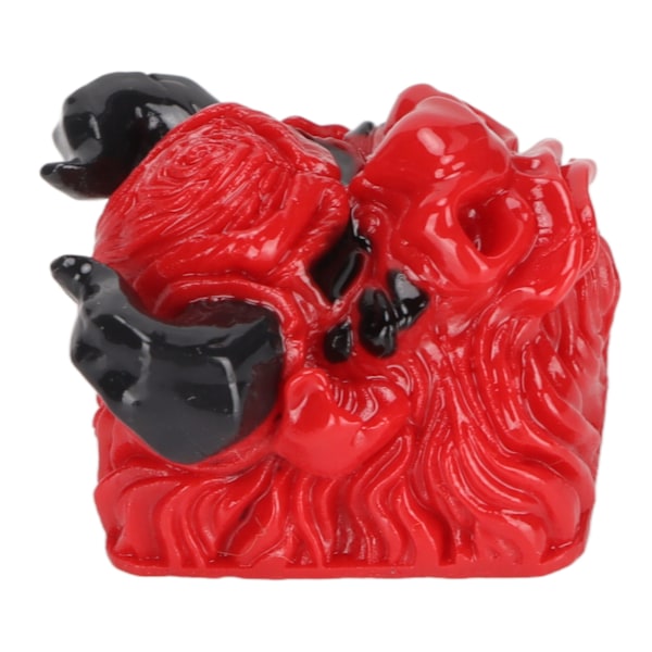 Handgraverad Resin Keycap Tjurhuvud Resin Keycap Form Värmebeständig Artisan Keycap för Universellt Mekaniskt Tangentbord Typ D