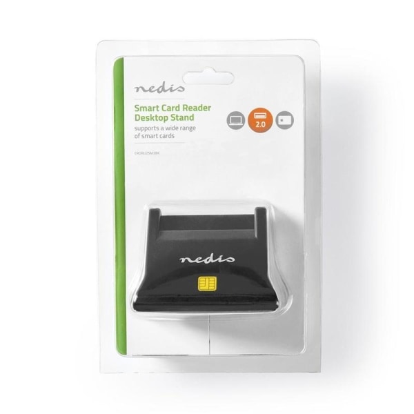 Nedis Smartcard-læser | USB 2.0 | Skrivebordsmodel | Sort