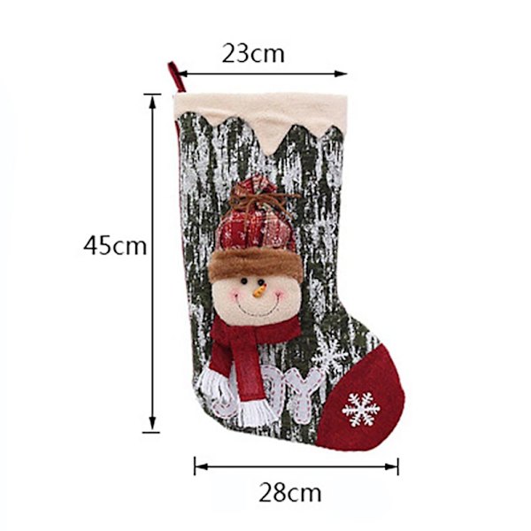 Hängande julstrumpa Stickad Pojke Tjej FLICKA girl