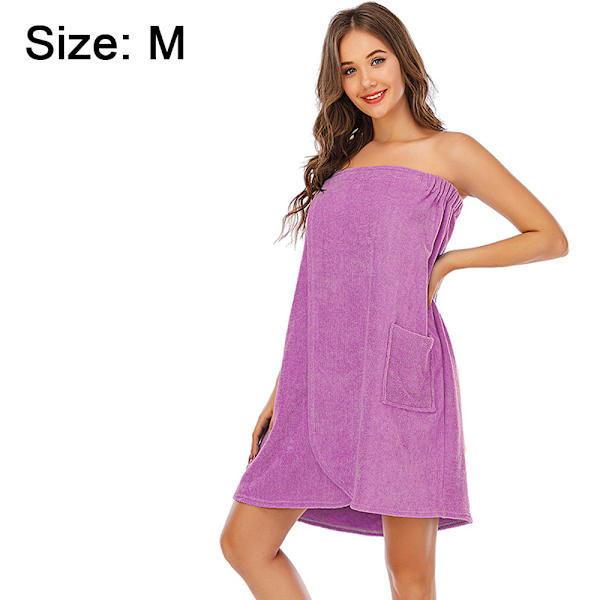 Kvinnor Badhandduk för Spa-dusch med hår Turban, , Violet M