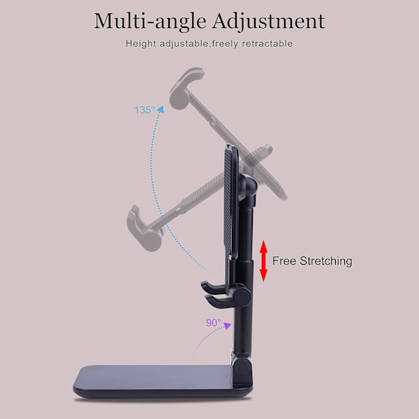 Mobiltelefonstativ Bord Mobiltelefonhållare Hopfällbar Bärbar