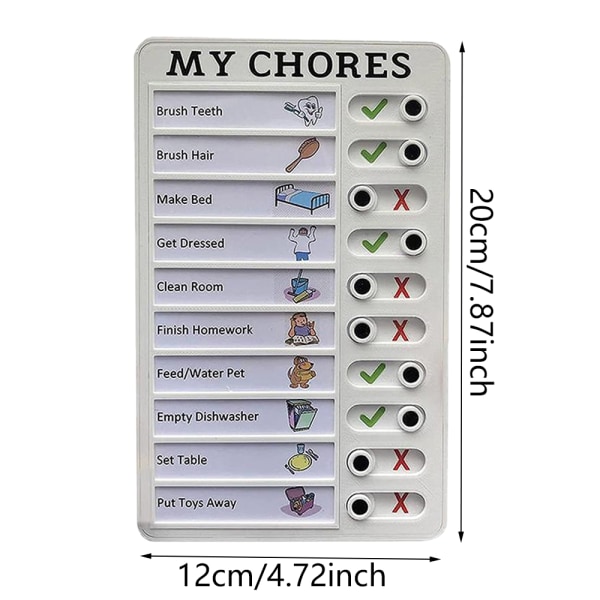 Multifunksjonell Memo Sjekkliste To-Do-Liste Pad 5'x8' Adjusta white