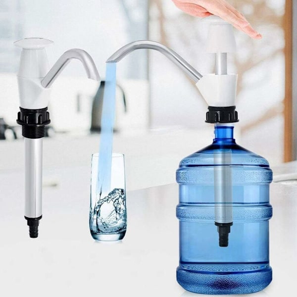 Juomavesipumppu, käsikäyttöinen vesipumppu, asuntovaunun pesuallaspumppu, kaksitoiminen retkeilyvaunu, korvaava pumppaustyökalu retkeilyyn (valkoinen)