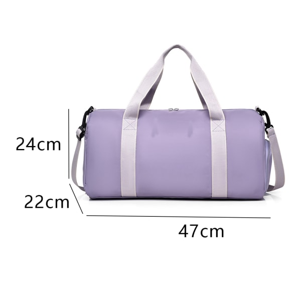 Gymtaske Mode Enkel Duffel Taske Dame Lille Duffel Taske Purple