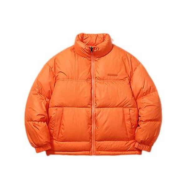 Skrynklig dunjacka Man Par Lös Brödrock Vit Duck Dun Varm Quiltad jacka XL