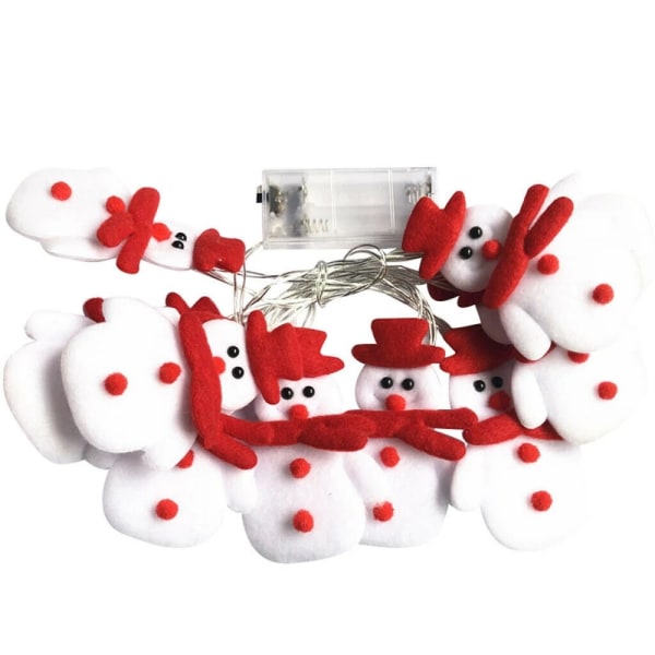 Snømann LED Fairy String Light Juletrær Ornament Jul