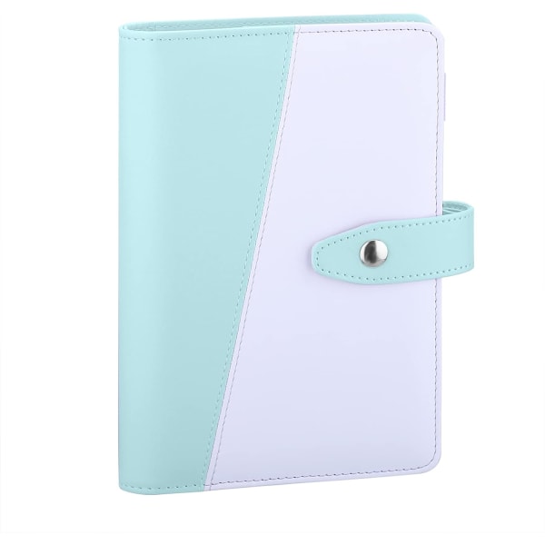A6 PU Läder Notebook Pärm Återfyllbar 6 Ring Pärm för A6