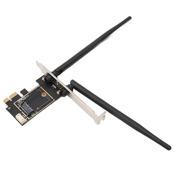 M.2 - PCIe -laajennuskortti 6dB:n kaksoisantennilla, vakaa yhteys, joustava M.2 - PCIe -sovitin tietokoneen pöytäkoneeseen