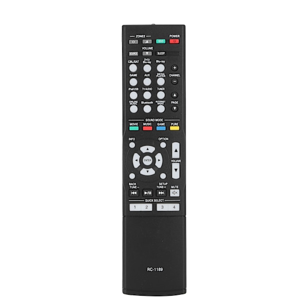 RC1189 Fjärrkontroll Portabel Ersättningskontroll för AVRS710W AVRS720W AVRX1200W AVRS700W