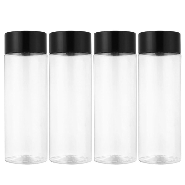 12 st Dryckesflaska av plast, engångstom, juiceflaska för husdjursvatten (300 ml) (19,7 x 5 cm, flerfärgad)