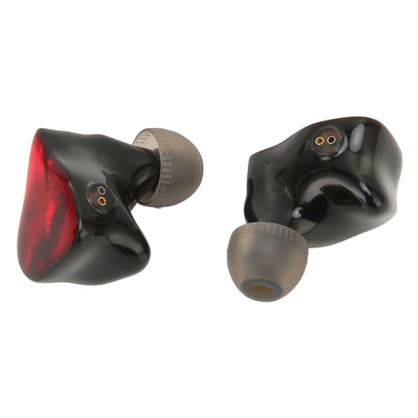 Dynamiske ørepropper 6mm HiFi Deep Bass DIY Avtakbar 2 Pin 0.78mm Dynamisk øretelefon for Weston 1964 UE3X UE18 W4R UM3X Rubinfarget headset