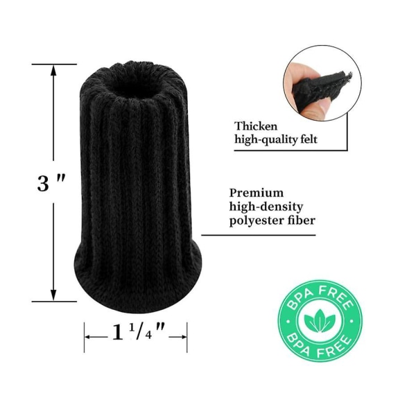 24 stycken stolsbenskydd stickade möbelstrumpor