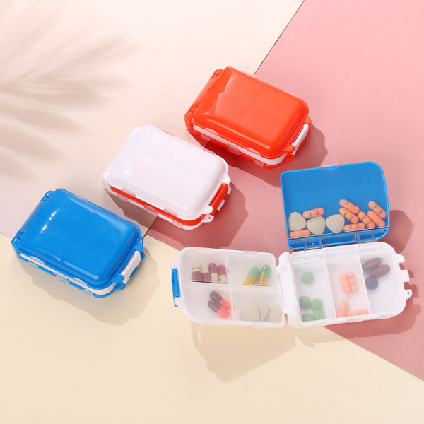 Pill Box 7 Day Pill Case Organizer Bärbar medicindispenser