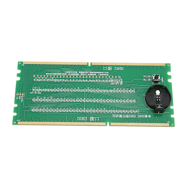 Tietokoneen muistitesteri DDR2 DDR3 2 in 1 PCB-materiaali valodiodit pöytäkoneen emolevyn testaaja LEDillä
