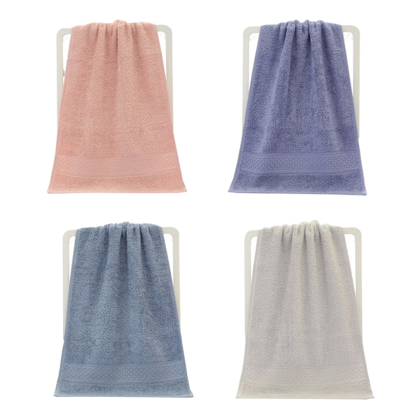 Håndkle i ren bomull | Grønn & Hvit | Sett med 4 Ultra Soft Combination 2