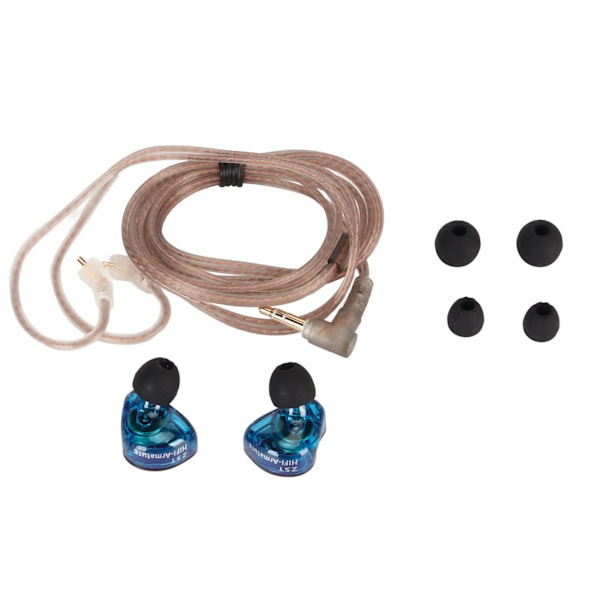 KZ ZST Monitor Ørepropper 3.5mm Rett Vinkel Plugg Støyreduserende 1BA 1DD HiFi Kablet Monitor Øretelefon for Android for Ipod Fargerik Standard