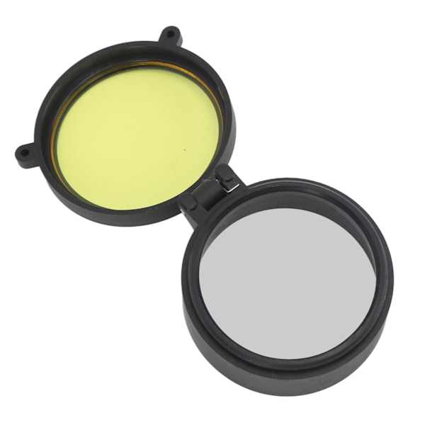 Linsebeskyttelse for kikkertsikte, støvtett, flip-up, linsebeskyttelsesdeksel, gummibeskyttelsesdeksel for okular, objektiv, monokulær, 51 mm/2,0 tommer