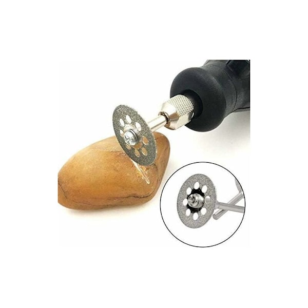 10x Mini Diamant Skæreskive Hjul Savblad Sæt Til Roterende Værktøj, til skæring, savning, trimning, slibning og boring af hårde materialer (22mm)