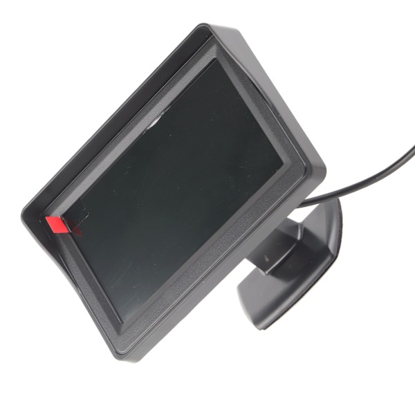 4,3 tommer farve LCD-skærm Bakkamera Monitor Vandtæt Bilmonitor til Bil SUV Varebil Lastbil Sort