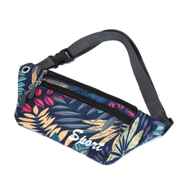 Mænd Kvinder Fanny Pack Taljetaske Udendørs Løb Fitness Mænd og en-skulder skrå camouflage taske Maple Leaf red