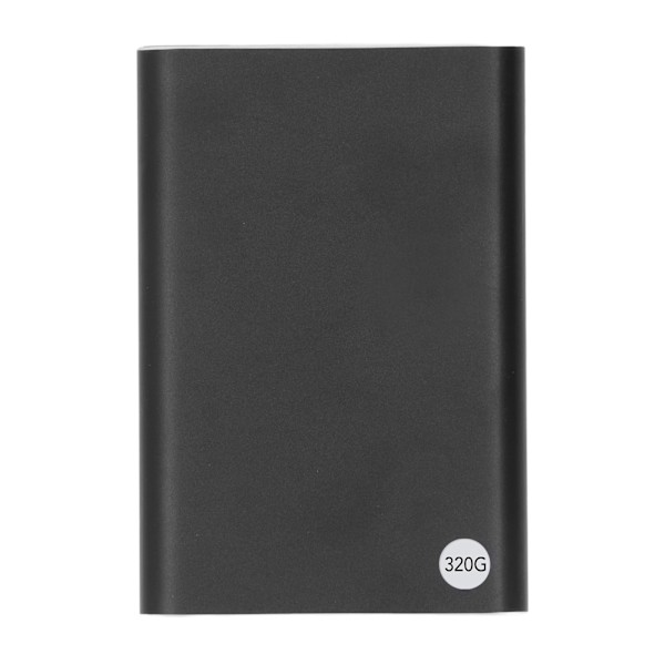2.5in HDD Externt Chassi Typ C USB3.1 Upp till 10Gbps Ultra Slim Portabel Extern Hårddisk Mobil Hårddisk för PC Laptop Svart 320GB