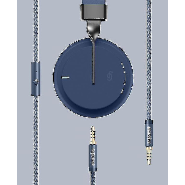 Trådløse Bluetooth-hodetelefoner med mikrofon, On-ear-hodetelefoner for Smartphone Laptop