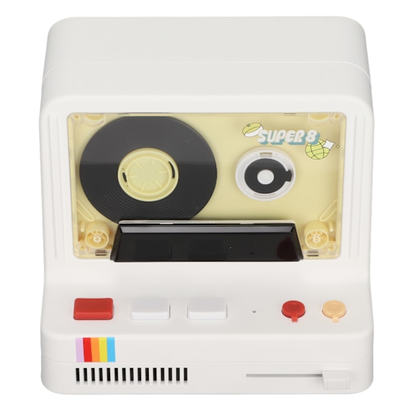 Bluetooth Kassettspelare Portabel Stereo Band Retro Bluetooth Högtalare Stöder Bluetooth AUX och Minneskort Vit