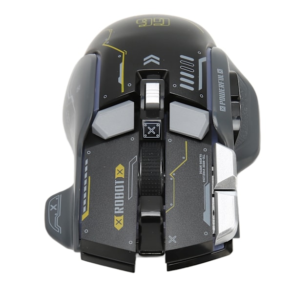 Gaming Mouse 2.4G Trådløs Bluetooth 3 Modus 5 Justerbar DPI Spillmus med 11 RGB Lys for Windows for Android for IOS Svart
