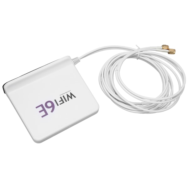 WiFi6E Trådløst Nettverkskort Antenne Omnidireksjonell 4dBi Høy Forstening 2.4GHz 5.8GHz WiFi Nettverkskort Antenne med SMA Port Hvit