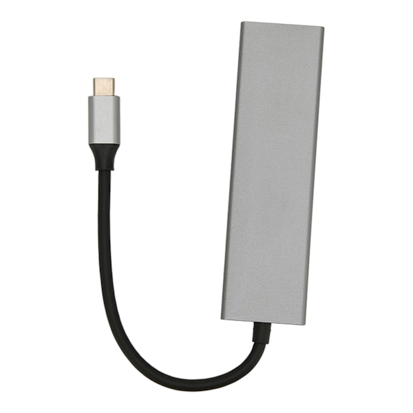 USB C Hub 6 i 1 Aluminiumlegering 100W PD Laddning 4K UHD 5Gbps Överföring USB C Splitter för TV Monitor Projektor