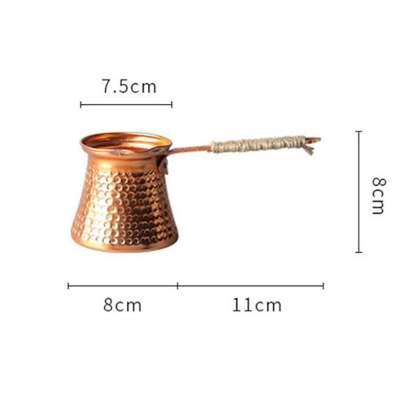 Turkisk kaffekanna Kaffebryggare Mokakanna 3 personer 200 ml koppar