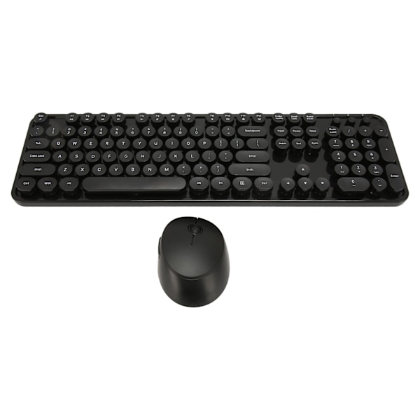 Trådlöst tangentbord och mus-combo 2.4G Trådlöst lättanvänt retro punk-tangentbord för dator PC