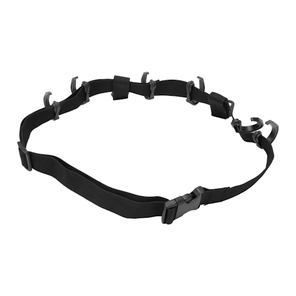 Trädkojsrem Utrustning Polyester Plast Metall Clip On Typ Träd Stå Multi Krok Hängare för Utomhus Äventyr Camping Jakt