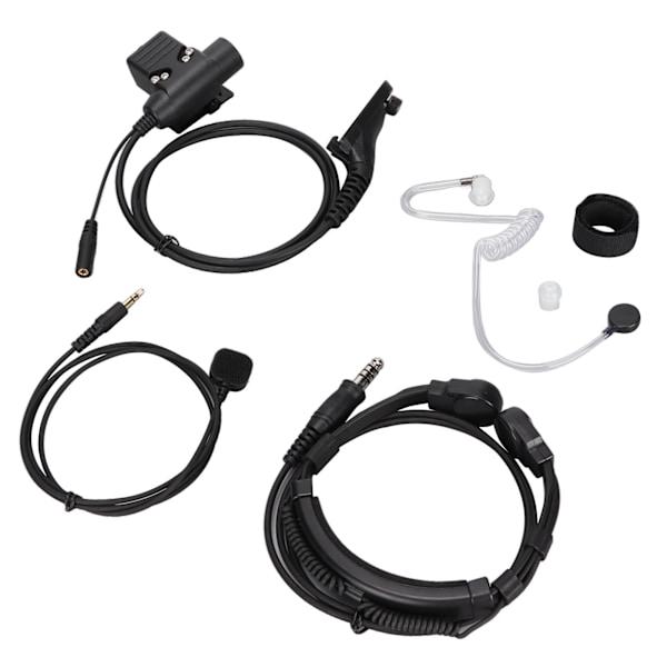 Halsmikrofon Headset U94 PTT med Fingermikrofon Kompatibel med MOTOROLA XIR P8268 P8668 DP4400 DP4800