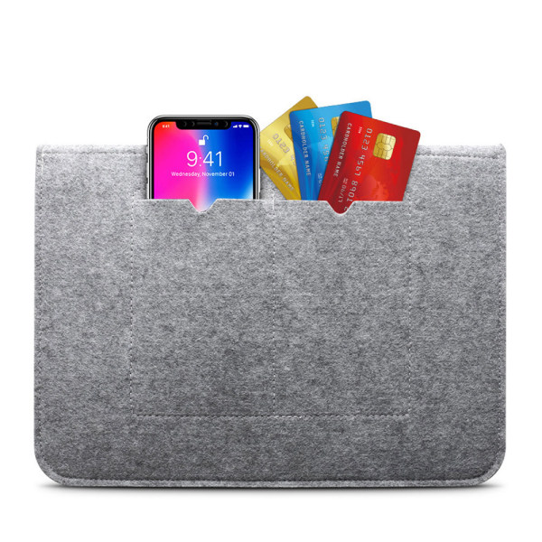Laptopveske i filtstoff 17\"