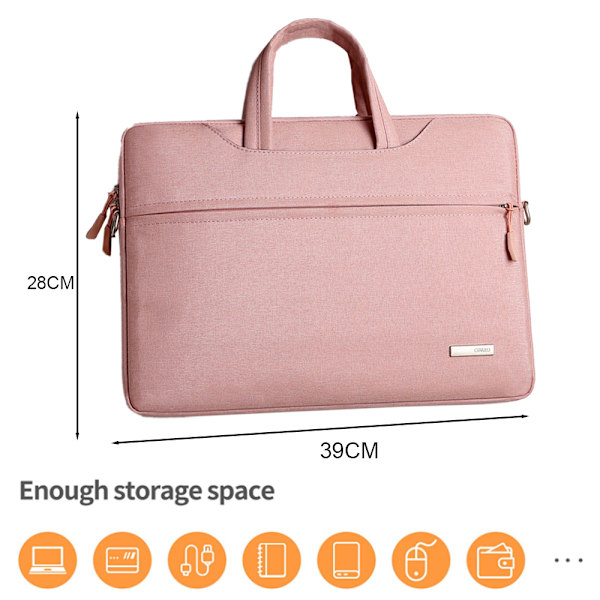 Laptop-skulderveske Kompatibel med 14\" laptop med polyester pink