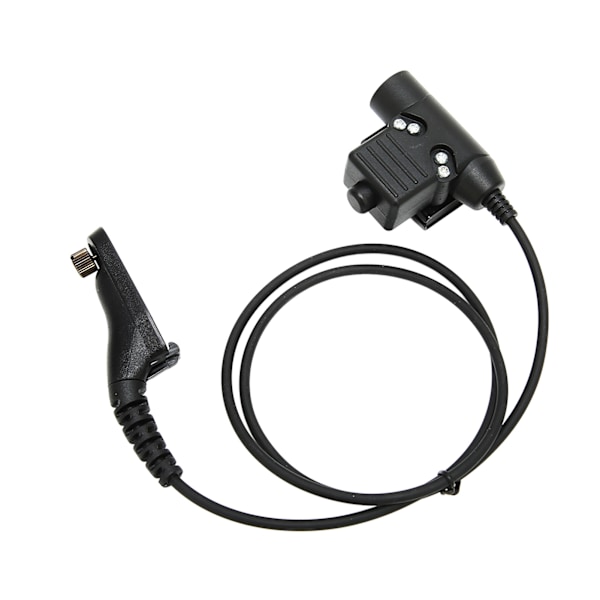 Hjälmheadset Justerbart Ensidigt Motorcykelhörlur med U94 PTT för MOTOROLA XIR P8268 DP4400 Svart