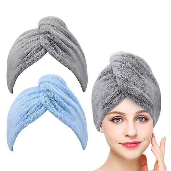 Hårhåndklæder, tykkere tørrehåndklæder, hurtigtørrende hårturbaner til vådt hår