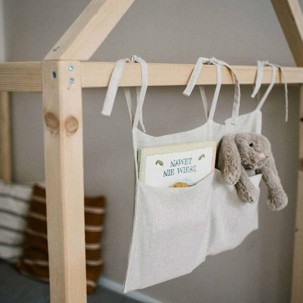 Baby Crib Pocket Organizer Hængende multifunktionel opbevaring