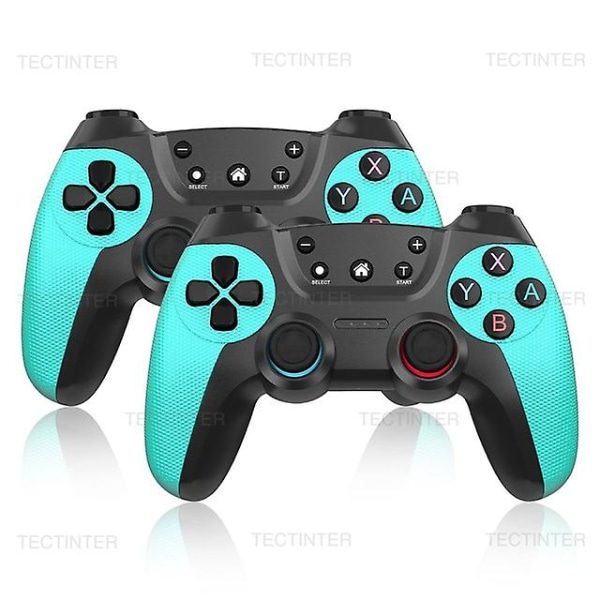 Bluetooth Trådlös Gamepad För Switch Pro Controller Kompatibel för Switch Oled / Switch Lite För Mandos Nintendo Switch Console 2pcs Green