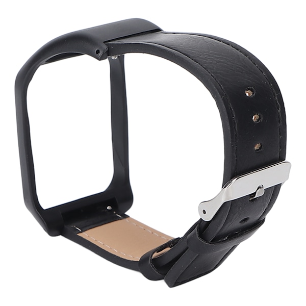 Smartwatch Armband Retro Läder Armbandsur för TOMTOM Runner3 Adventurer Svart